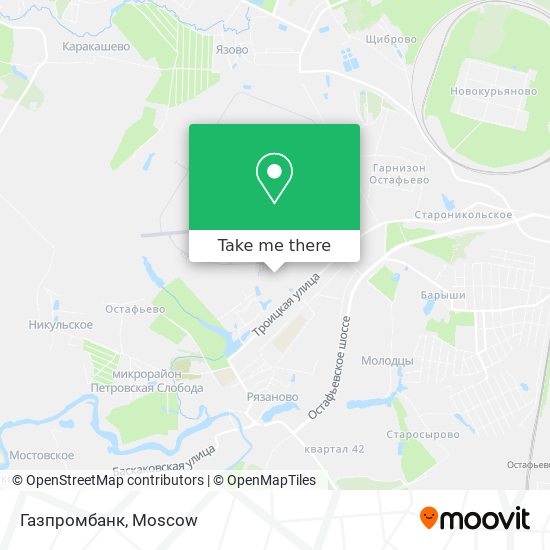 Газпромбанк map