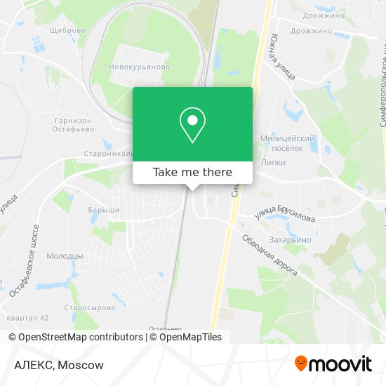 АЛЕКС map