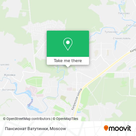 Пансионат Ватутинки map