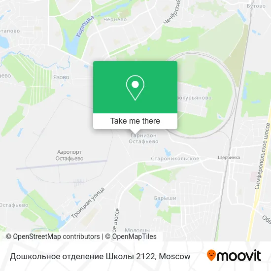 Дошкольное отделение Школы 2122 map