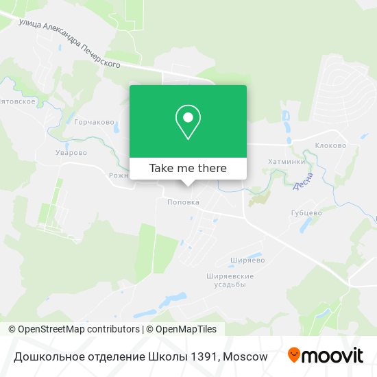 Дошкольное отделение Школы 1391 map
