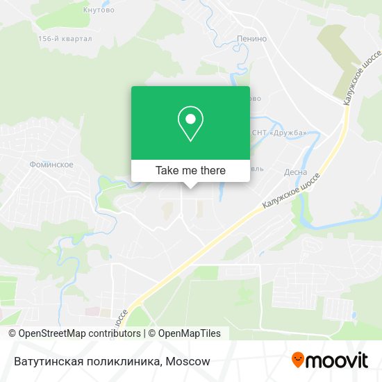 Ватутинская поликлиника map