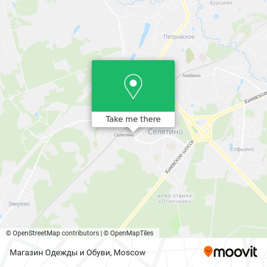 Магазин Одежды и Обуви map