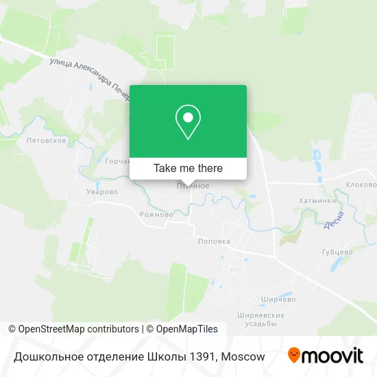 Дошкольное отделение Школы 1391 map