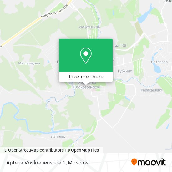 Apteka Voskresenskoe 1 map