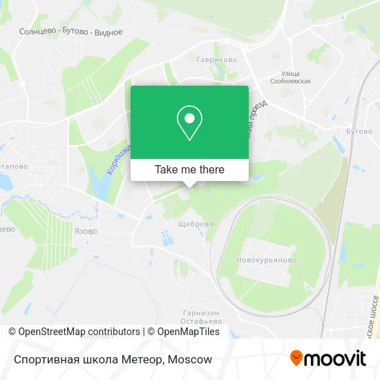 Спортивная школа Метеор map
