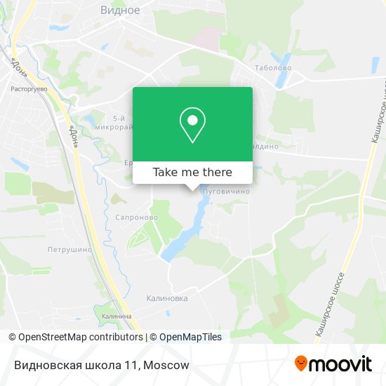 Видновская школа 11 map