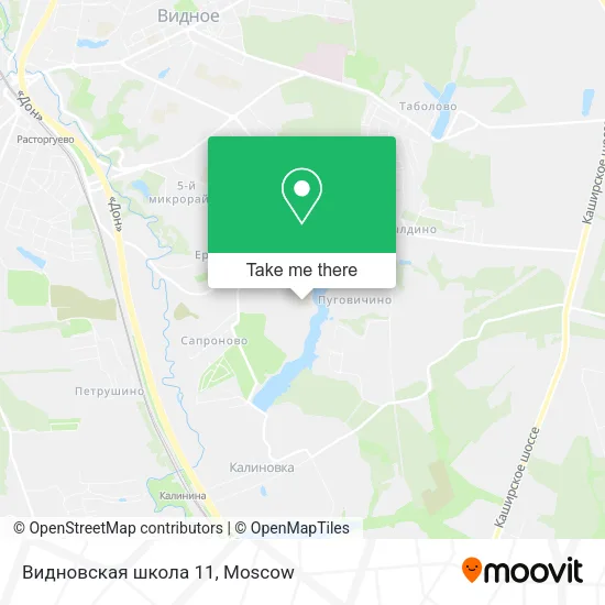 Видновская школа 11 map