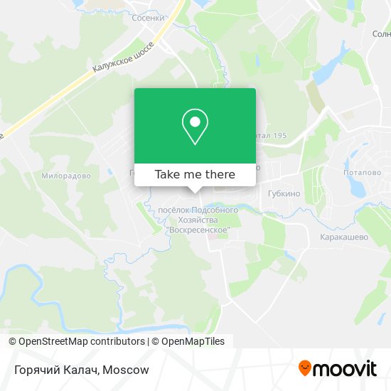 Горячий Калач map