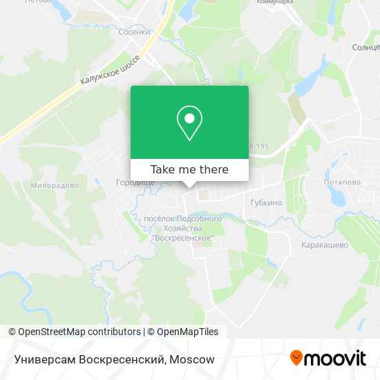 Универсам Воскресенский map
