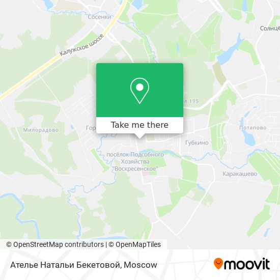 Ателье Натальи Бекетовой map