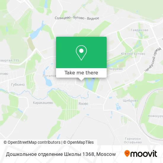 Дошкольное отделение Школы 1368 map