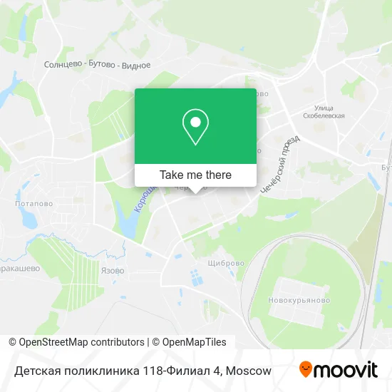Детская поликлиника 118-Филиал 4 map