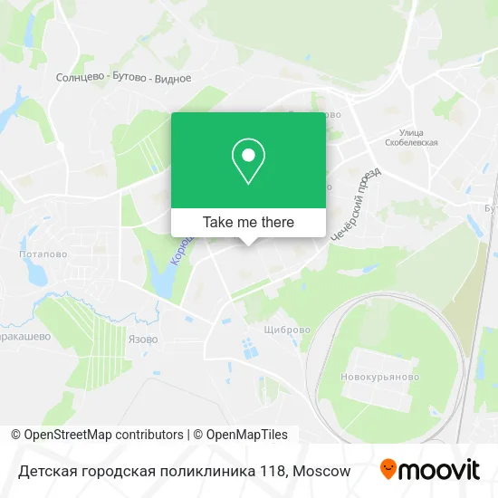 Детская городская поликлиника 118 map