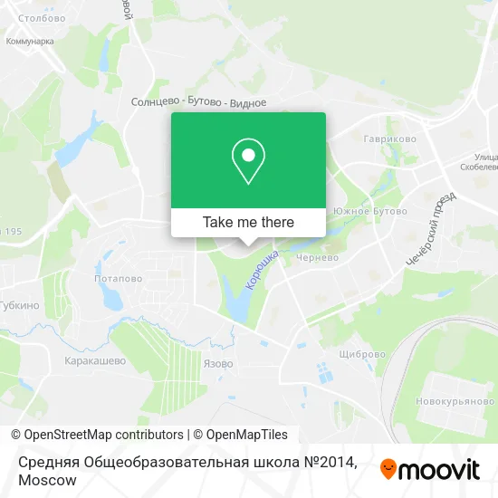 Средняя Общеобразовательная школа №2014 map