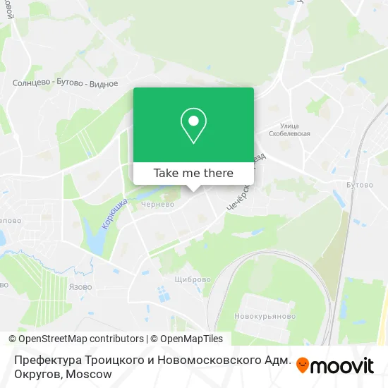 Префектура Троицкого и Новомосковского Адм. Округов map