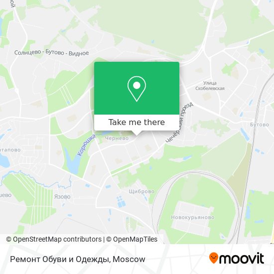 Ремонт Обуви и Одежды map