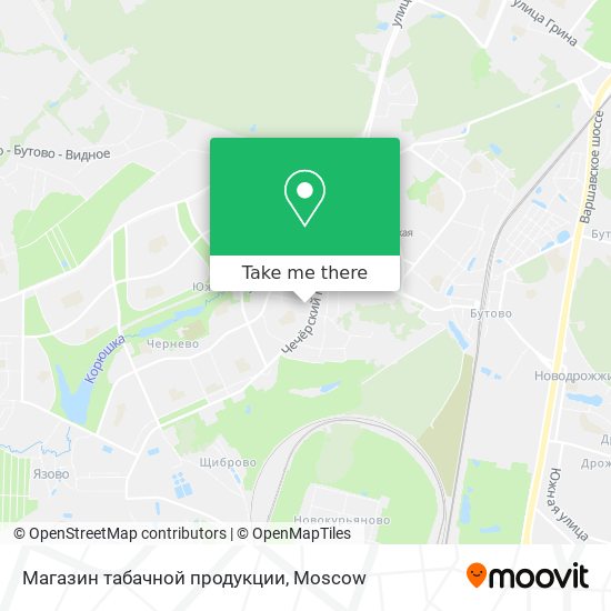 Магазин табачной продукции map