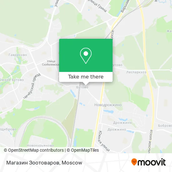 Магазин Зоотоваров map