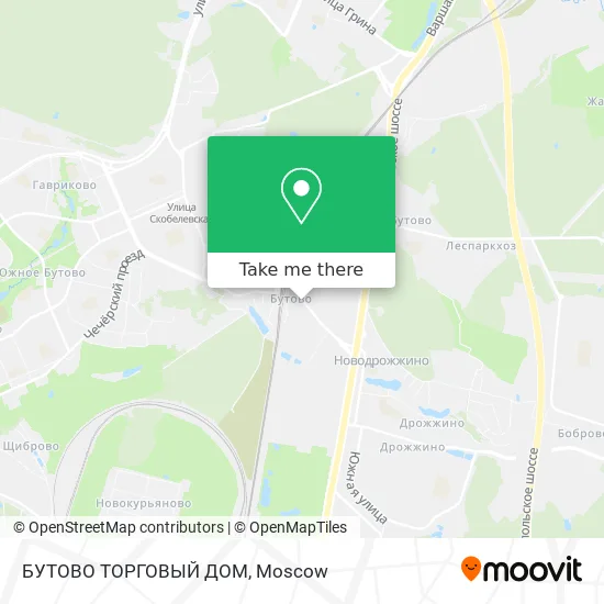 БУТОВО ТОРГОВЫЙ ДОМ map