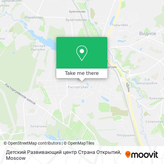 Детский Развивающий центр Страна Открытий map