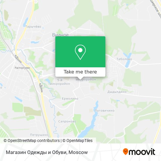 Магазин Одежды и Обуви map