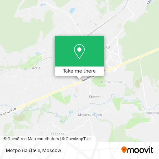 Метро на Даче map