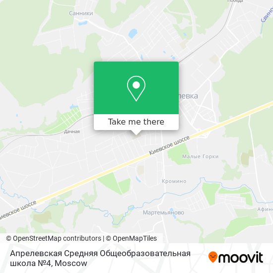 Апрелевская Средняя Общеобразовательная школа №4 map