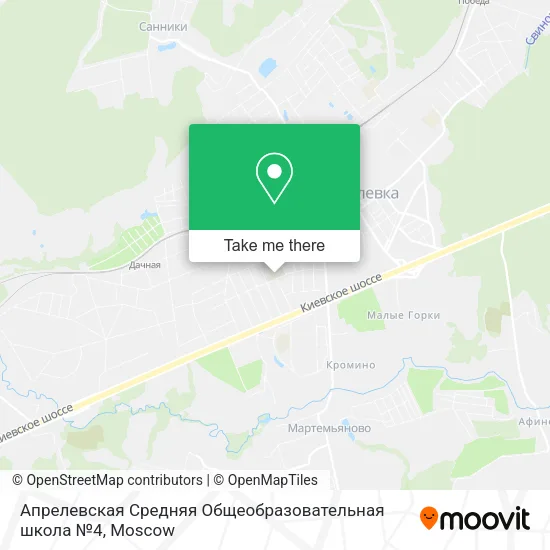 Апрелевская Средняя Общеобразовательная школа №4 map