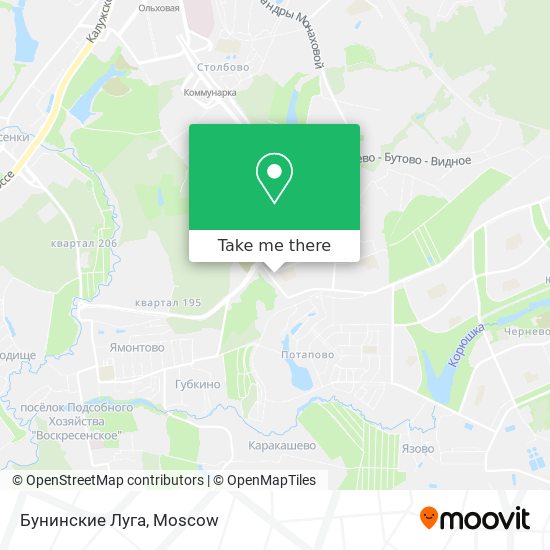 Бунинские Луга map