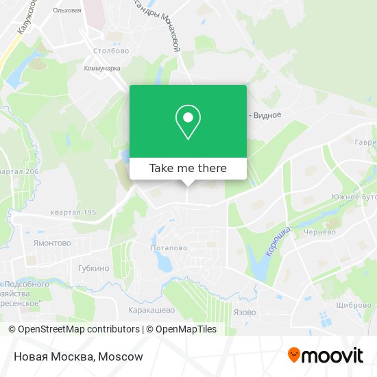 Новая Москва map