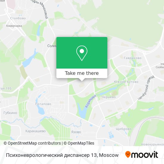 Психоневрологический диспансер 13 map