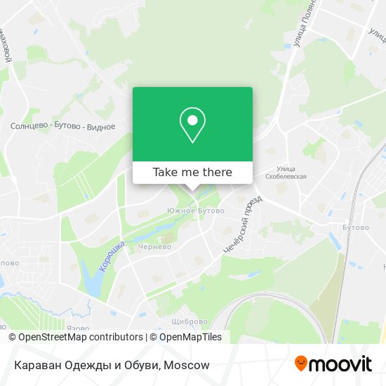 Караван Одежды и Обуви map