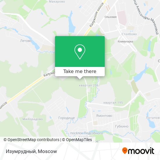 Изумрудный map