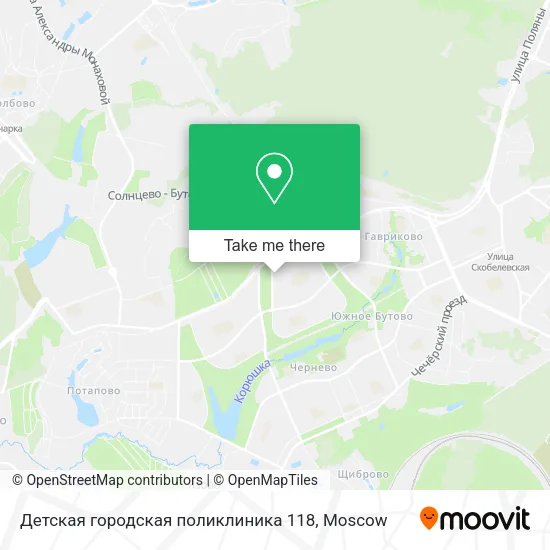 Детская городская поликлиника 118 map