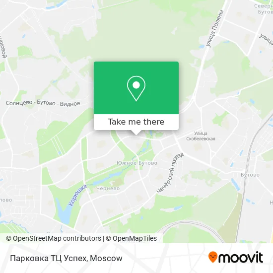 Парковка ТЦ Успех map