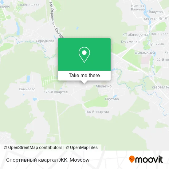 Спортивный квартал ЖК map
