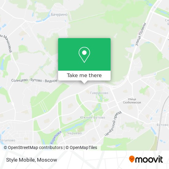 Style Mobile map
