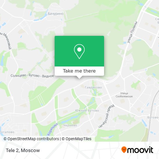 Tele 2 map