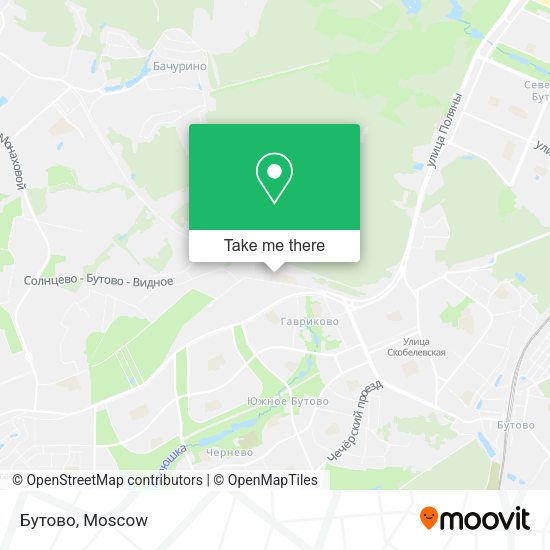 Бутово map