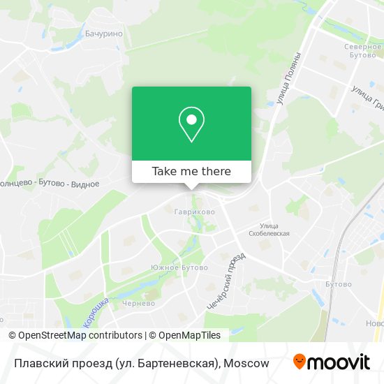 Плавский проезд (ул. Бартеневская) map