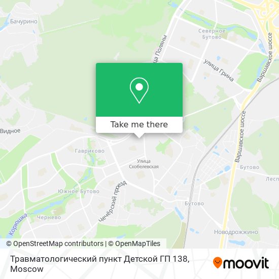 Травматологический пункт Детской ГП 138 map