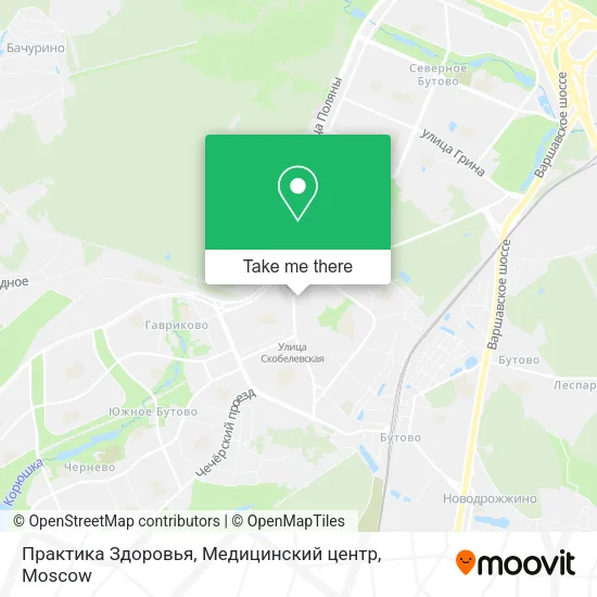 Практика Здоровья, Медицинский центр map