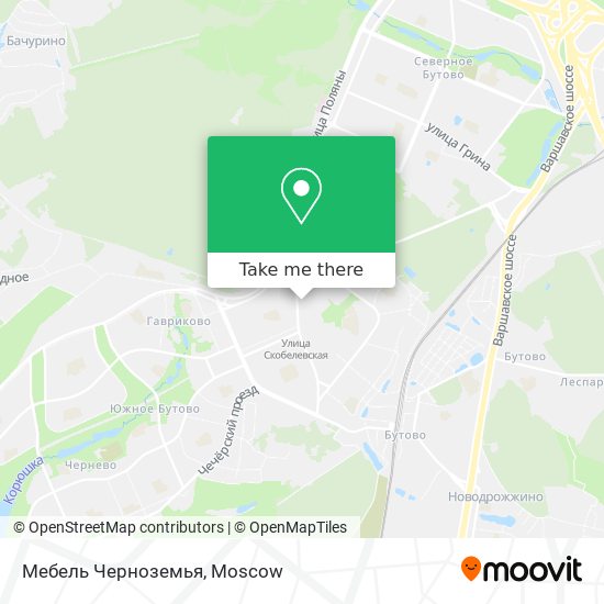 Мебель Черноземья map