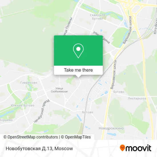 Новобутовская Д.13 map