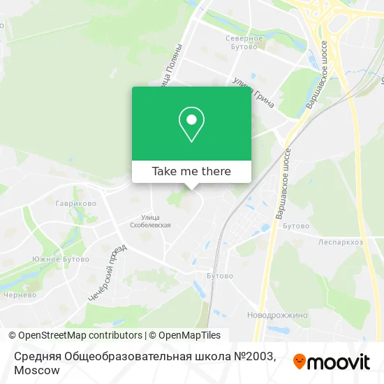 Средняя Общеобразовательная школа №2003 map