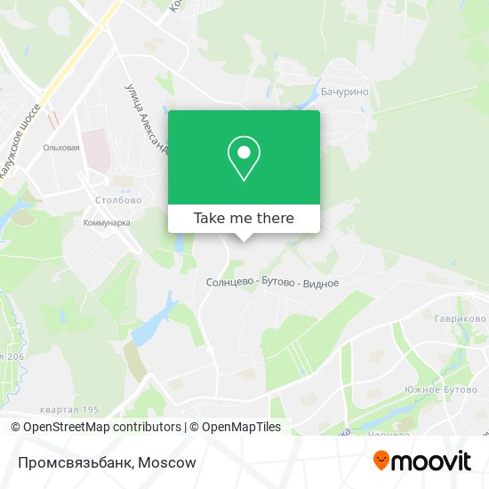 Промсвязьбанк map