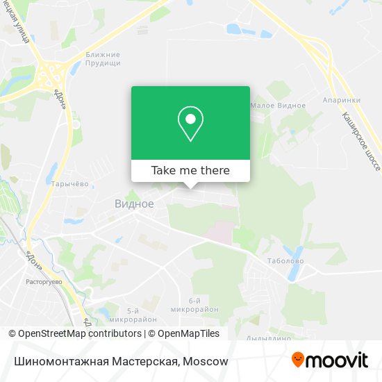 Шиномонтажная Мастерская map