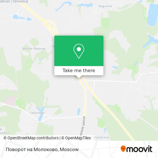 Поворот на Молоково map