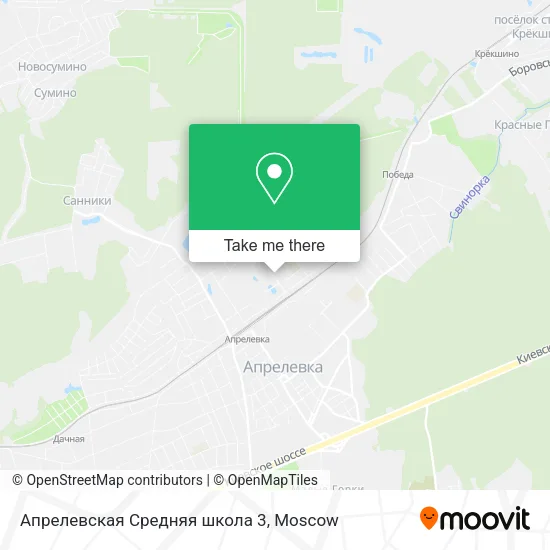 Апрелевская Средняя школа 3 map